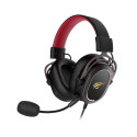 Havit H2008D Gaming Headset with minijack Auriculares Alámbrico Diadema Juego Negro, Rojo