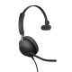 Jabra Evolve2 40 SE Auriculares Alámbrico Diadema Oficina/Centro de llamadas USB Type-C / USB Type-A Negro