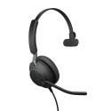 Jabra Evolve2 40 SE Auriculares Alámbrico Diadema Oficina/Centro de llamadas USB Type-C / USB Type-A Negro