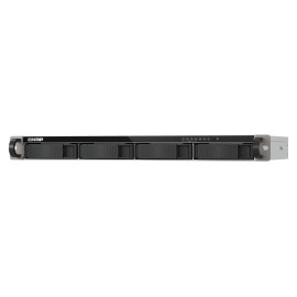QNAP TS-432XeU NAS Bastidor (1U) 4 GB DDR4 0 TB QNAP QTS Negro, Gris