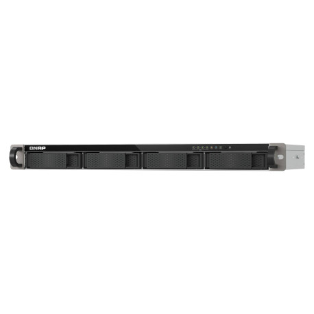 QNAP TS-432XeU NAS Bastidor (1U) 4 GB DDR4 0 TB QNAP QTS Negro, Gris