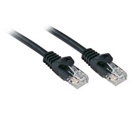 Lindy RJ-45/RJ-45 Cat.6 0.5m cable de red Negro 0,5 m Cat6 U/UTP (UTP)