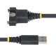 StarTech.com Cable de Montaje en Panel USB-A de 2m - Alargador USB Macho a Hembra - Cable Adaptador Extensor USB de 5Gbps