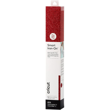 CRICUT SMART IRON-ON 33X91CM (GLITTER RED)