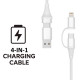 Ewent EC1076 cable USB USB 2.0 2 m USB A/USB C USB C/Lightning 0,48 Gbit/s 60 W Blanco
