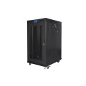 Lanberg FF01-8022-23BL armario rack 22U Rack o bastidor independiente Negro