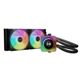 be quiet! LIGHT LOOP IO LCD | 240mm Procesador Sistema de refrigeración líquida todo en uno 12 cm Negro 1 pieza(s)