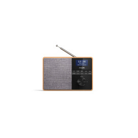 Philips TAR5505/10 radio Portátil Digital Negro, Gris, Madera