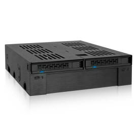ICY DOCK - Icy Dock MB322SP-B panel bahía disco duro Negro - 4711132869576