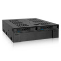 ICY DOCK - Icy Dock MB322SP-B panel bahía disco duro Negro - 4711132869576