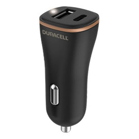 Duracell DR6026A cargador de dispositivo móvil Teléfono móvil Negro Encendedor de cigarrillos Auto