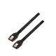 CABLE SATA III DATOS 6G CON ANCLAJES, NEGRO, 0.5 M NANO CABLE