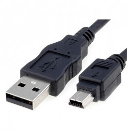 CABLE USB 2.0, TIPO A M-MINI USB 5PIN M, 0.5 M NANO CABLE