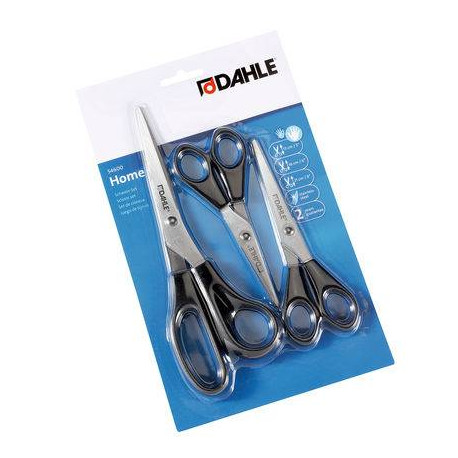 Dahle 54600-20117 tijera de escritorio y manualidades Tijeras de oficina Corte recto Negro, Acero inoxidable