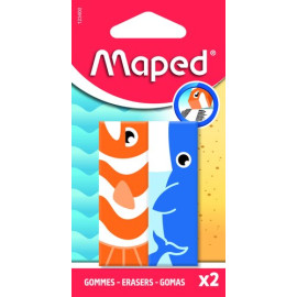 GOMA BORRAR MAPED ANIMAL B/2 - Pack de 30 unidades