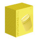 Muitomas DESKBINYL cubo de basura Alrededor Amarillo