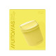 Muitomas DESKBINYL cubo de basura Alrededor Amarillo