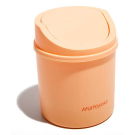 Muitomas DESKBINPF papelera Alrededor Plástico Durazno