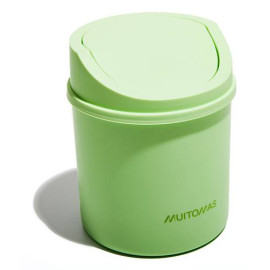 Muitomas DESKBINGN papelera Alrededor Plástico Verde