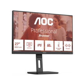 AOC E3 U27E3UF pantalla para PC 68,6 cm (27'') 3840 x 2160 Pixeles 4K Ultra HD LED Negro