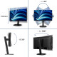 Philips 24B2U3601 pantalla para PC 60,5 cm (23.8'') 2560 x 1440 Pixeles Quad HD LCD Negro