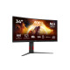 AOC G4 34'' CU34G4CA pantalla para PC 86,4 cm (34'') 3440 x 1440 Pixeles Negro, Rojo