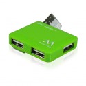 EMINENT-EWENT EW1127 Hub Mini 4 Puertos USB2 Verde