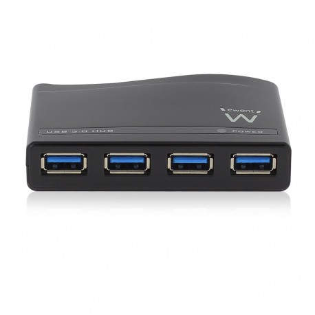 EMINENT-EWENT EW1131 Hub 4 Puertos USB 3.0 Negro