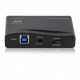 EMINENT-EWENT EW1131 Hub 4 Puertos USB 3.0 Negro