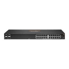HPE Aruba Networking 6100 24G 4SFP+ Gestionado L3 Gigabit Ethernet (10/100/1000) 1U Negro