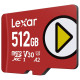 Lexar LMSPLAY512G-BNSNG memoria flash 512 GB MicroSDXC UHS-I Clase 10