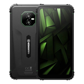 HAMMER Ranger 8/256 GB 15,2 cm (6'') SIM doble Android 15 4G USB Tipo C 8 GB 5000 mAh Negro, Verde