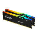 KINGSTON TECHNOLOGY - Kingston Technology FURY Beast 64GB 5600MT/s DDR5 CL40 DIMM (Kits de 2) RGB - KF556C40BB2AK2-64