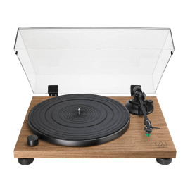 Audio-Technica AT-LPW40WN tocadisco Tocadiscos de tracción por correa Negro, Madera Manual