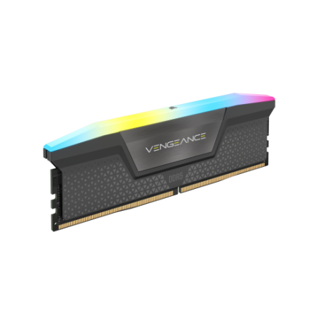 MEMORIA CORSAIR DDR5 16GB 1X16GB PC6000 VENGEANCE RGB GRIS CMH16GX5M1D6000Z38