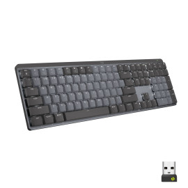 Logitech MX Mechanical teclado RF Wireless + Bluetooth QWERTY Internacional de EE.UU. Grafito, Gris