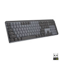 Logitech MX Mechanical teclado RF Wireless + Bluetooth QWERTY Internacional de EE.UU. Grafito, Gris