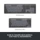Logitech MX Mechanical teclado RF Wireless + Bluetooth QWERTY Internacional de EE.UU. Grafito, Gris
