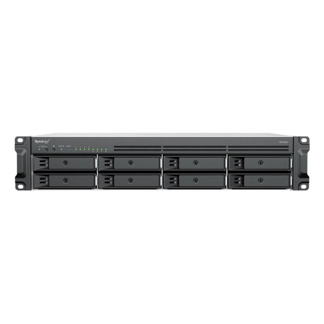 Synology RackStation RS1226+ servidor de almacenamiento NAS Bastidor (2U) AMD Ryzen V1500B 4 GB DDR4 0 TB Synology DSM Negro