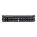 Synology RackStation RS1226+ servidor de almacenamiento NAS Bastidor (2U) AMD Ryzen V1500B 4 GB DDR4 0 TB Synology DSM Negro