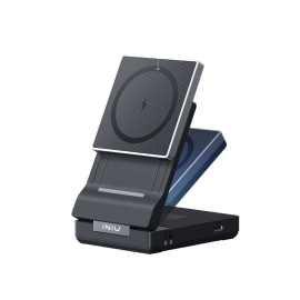 INIU CARGADOR 2-IN-1 MAGNETIC WIRELESS QI2.2 CHARPING STAND 25W
