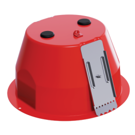 BOSCH MEGAFONIA (LC1-MFDS) CUPULA IGNIFUGA METALICA CON PASAHILOS, ROJO, EN 54