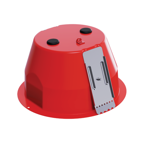 BOSCH MEGAFONIA (LC1-MFDS) CUPULA IGNIFUGA METALICA CON PASAHILOS, ROJO, EN 54
