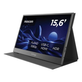 MaxCom MPAGE15 pantalla para PC 39,6 cm (15.6'') 1920 x 1080 Pixeles Full HD LED Gris