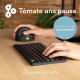 R-Go Tools Teclado ergonómico R-Go Compact Break, teclado compacto con software de pausa, QWERTY (PT), bluetooth, negro