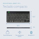 R-Go Tools Teclado ergonómico R-Go Compact Break, teclado compacto con software de pausa, QWERTY (PT), bluetooth, negro