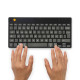 R-Go Tools Teclado ergonómico R-Go Compact Break, teclado compacto con software de pausa, QWERTY (PT), bluetooth, negro