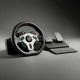 Mars Gaming MWHRSXTWO mando y volante Negro USB Volante + Pedales Analógico