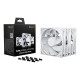 be quiet! Pure Wings 3 120mm | PWM Reverse White Triple-Pack Carcasa del ordenador Ventilador 12 cm Blanco 3 pieza(s)