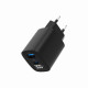 Gembird TA-UC-PDQC30LCD-BK-01 cargador de dispositivo móvil Smartphone, Reloj inteligente